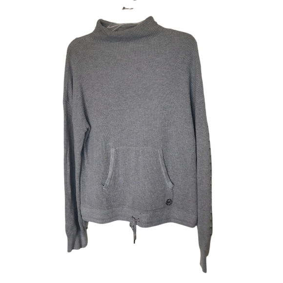 Michael Kors Sweaters - Michael Kors Waffle Knit Mock Neck Long Sleeve Sweater Gray Large